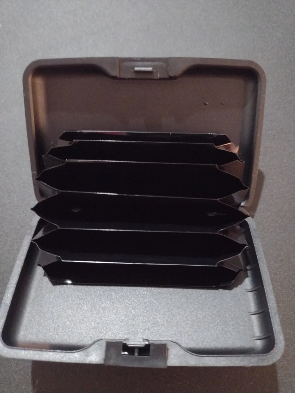 Silver Metallic Credit Card Wallet
